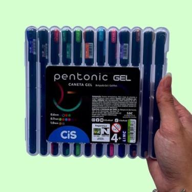 Imagem de Kit Caneta Gel Cis Pentonic - Coloridas Ponta Fina e Média visite nossa loja Leo top Store