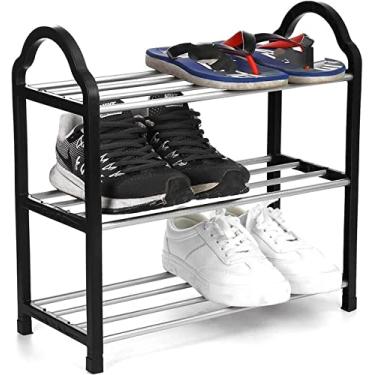 Imagem de Prateleira de sapato, organizador de sapato, suporte de sapato, armário de sapatos de alumínio, armário de sapatos, suporte de armazenamento de dormitório doméstico, organizador de sapatos, suporte de