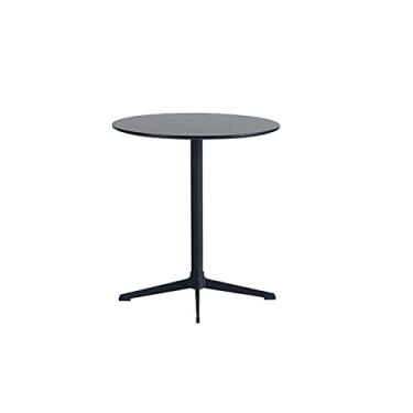 Imagem de Mesa de centro mesa lateral portátil para pequenos espaços, suporte móvel para laptop, computador, mesa, móveis para sala de estar e quarto, preto (tamanho: 80 cm) (90 cm)