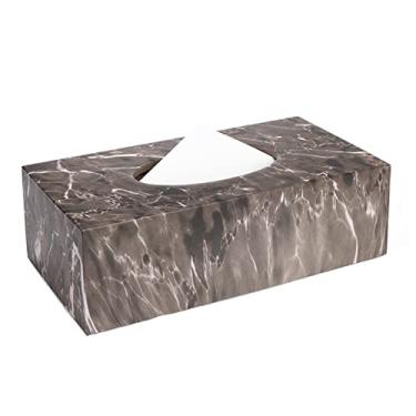 Imagem de Capa de caixa de lenços, capa de caixa de lenços de mármore, caixa de toalha, suporte de lenços retangular, dispensador de caixas de papel para casa