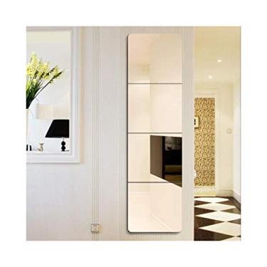 Imagem de Espelho HD de comprimento total espelho de parede para banheiro dormitório espelho de vestir conjunto de 4 peças 11,8 pol. × 11,20 cm