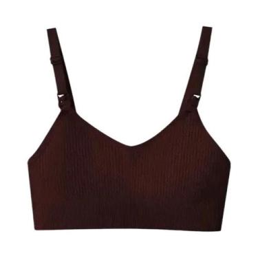 Imagem de Sutiã De Amamentação Confortável Para Mulheres, Sem Arames, Anti-Saggi