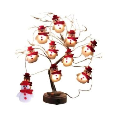 Imagem de Guirlanda De Luzes LED De Boneco De Neve Para O Natal 2024, Ornamento 