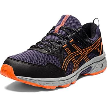 Imagem de ASICS Calçados de Corrida Masculinos Gel-Venture 8, Preto/laranja choque, 13
