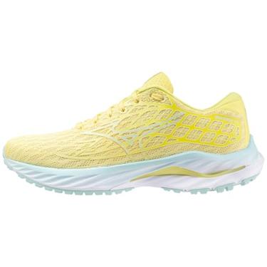 Imagem de Mizuno Tênis de corrida feminino Wave Inspire 20, Flor de anis/branco, 35