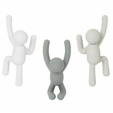 Imagem de Conjunto Gancho Cabideiros De Parede 3 Peças Sortidos- Umbra