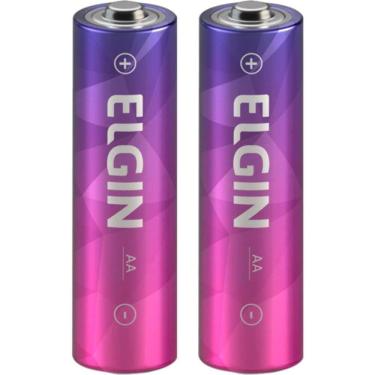 Imagem de Pilha Pequena Aa Recarregável 2500mah Embalagem Com 2 Peças - 91100 - Elgin