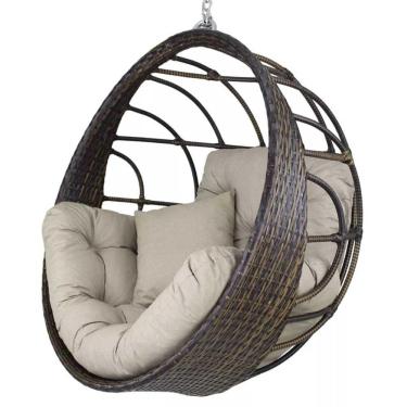 Imagem de Balanço Fibra Sintética Hungria Varanda Trama Pedra Ferro