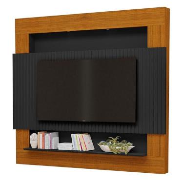 Imagem de Painel Para Tv Riviera Ripado 2.1 Preto Freijó - Luapa