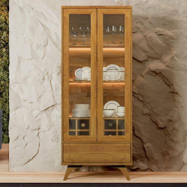 Imagem de Cristaleira 2 Portas Com Led - Vitrum-naturale - Mavau Móveis