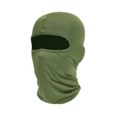 Imagem de Máscara De Esqui Masculina De Rosto Inteiro Preta Balaclava Protetor D