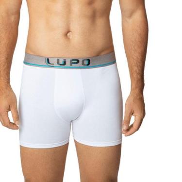 Imagem de Cueca Lupo Boxer Algodão com Elastano 784-067, Branco, GG