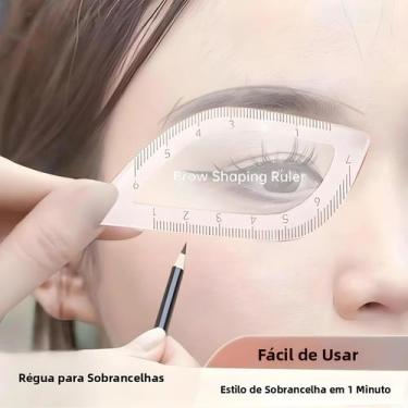 Imagem de Régua Para Modelagem De Sobrancelhas, Ferramenta De Desenho Rápido Em 