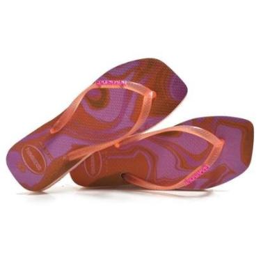 Imagem de Chinelo Feminino Havaianas Slim Square Jelly-Feminino