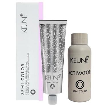Imagem de Tinta Keune Semi Color 7.2 Louro Médio Pérola + Activator