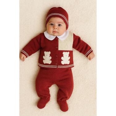 Imagem de Conjunto Bebê Salopete Casaco  Urso Príncipe
