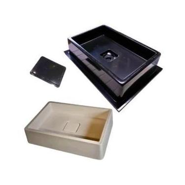 Imagem de Molde Retangular para Cuba com Ralo Oculto - 39,5 x 27 x 9,5 cm - atac