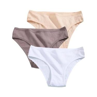 Imagem de Conjunto De Calcinhas De Algodão Femininas Lingerie Sexy Tamanhos XS-5