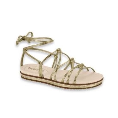 Imagem de Sandalia Papete Feminina Beira Rio Conforto Tiras de Amarração Ref: 8321.1856-Feminino