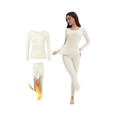 Imagem de Camiseta Térmica Feminina Ultrafina Sem Costura De Manga Longa Respirá