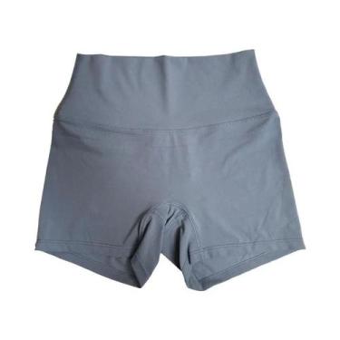 Imagem de Shorts De Yoga De Cintura Alta Em Cor Sólida Para Mulheres, Leggings D