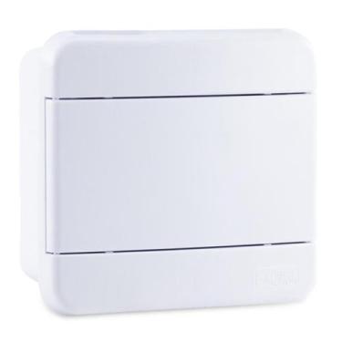 Imagem de Quadro de Distribuição P/ Embutir P/4 Disjuntores Din Branco - Force L