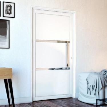 Imagem de Porta de Aço Pivotante 219x108x14cm Ideal Crv Esquadrias Abertura Dire