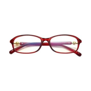 Imagem de Óculos De Leitura Femininos Ultraleves Com Ampliação Anti-luz Azul 3PC