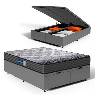 Imagem de Cama Box Baú com Colchão de Espuma D60 Double Face Guarda Costas Comfort Force Probel Queen 158cm
