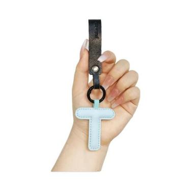 Imagem de Chaveiros De Couro PU Com Letras Do Alfabeto, 26 Letras, Acessórios De