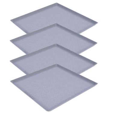 Imagem de Kit 4 Esteiras Alumínio Perfurado Para O Forno Progás 35x35 Cm Prp-004 G2 P43021