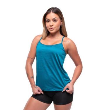 Imagem de Regata De Alça Fina Básica Lisa Feminina Casual - Força do Sol, P, Ver