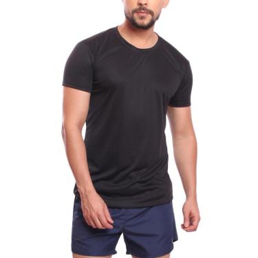Imagem de Camiseta Masculina Dry Manga Curta Proteção UV Slim Fit Básica Academia Treino Fitness-Masculino