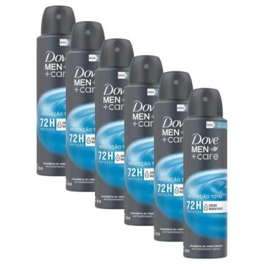 Imagem de Kit 6 Desodorantes Dove Men+Care Antitranspirante Aerossol Cuidado Tot
