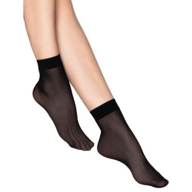 Imagem de Meia lupo fio 20 curta feminino ref:lup05530, Preto, UN