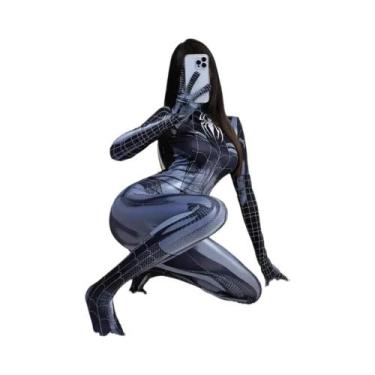Imagem de Fantasia De Cosplay Mulher-Aranha Para Mulheres, Traje De Halloween, F