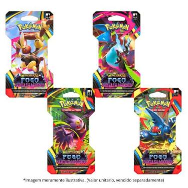 Imagem de Pacote Booster Unitário Pokémon Fogo Fantasmagórico com 6 Cartas Model
