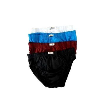 Imagem de Kit 9 Cuecas Slip Marxan 100% Algodão Liso Grande GG4, GG4, Variadas