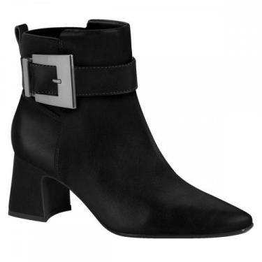 Imagem de Bota Vizzano 3109101 Salto Bloco Calce Fácil Feminino, Preto, 36