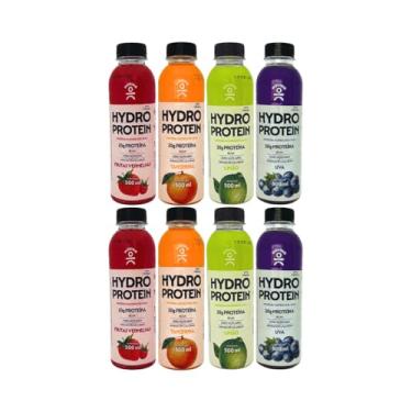 Imagem de Hydro Protein 500ml – Kit com 8 Unidades | Proteína, BCAA e Eletrólitos | Zero Açúcar