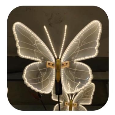 Imagem de Borboleta Led 40cm Movimento Festas Decoração Prova D'água Árvore