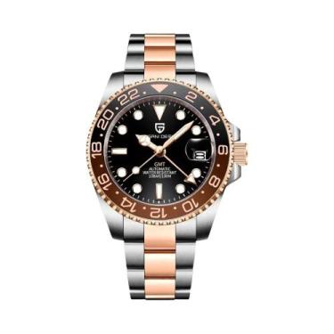 Imagem de Relógio Automático Mecânico GMT De Aço Inoxidável 40mm Para Homens 100