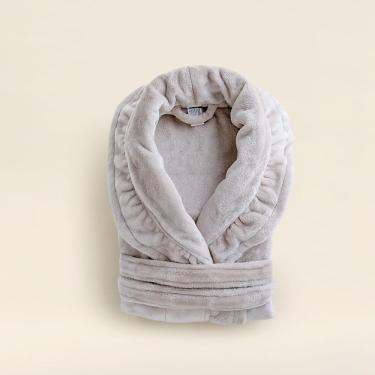 Imagem de Roupão Flannel Cottage Premium Off White - A\CASA Roupão Flannel Cottage Premium Off White GG - A\CASA