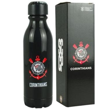 Imagem de Garrafa Plástico Tampa Rosqueável 600ml - Corinthians