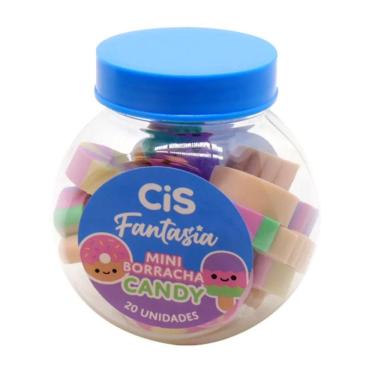 Imagem de Borracha Cis Mini Fantasia Cis Candy com Formato de Animais Macia e Eficiente 6X5CM Pot...