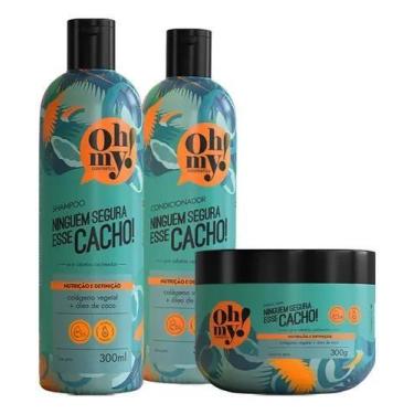 Imagem de Kit Shampoo Cond Máscara Ninguém Esse Cacho 300ml Oh My - Haskell
