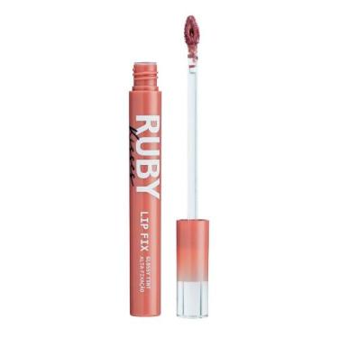 Imagem de Ruby Kisses Lip Fix Glossy Tint - Rosy Brown