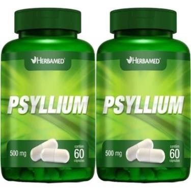 Imagem de Kit 2X Psyllium 500mg 60 Cápsulas - Herbamed-Masculino
