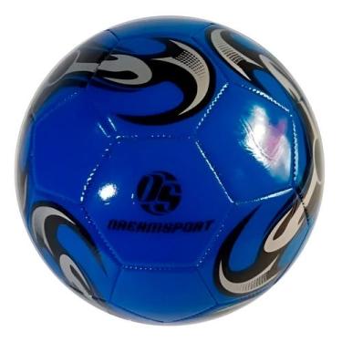 Imagem de Bola De Futebol De Campo E Society Tamanho 5 Costurada Azul - Genérica
