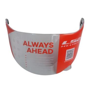 Imagem de Viseira Capacete Ls2 Ff358 Ff396 Cristal Transparente Clear Original